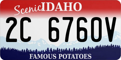 ID license plate 2C6760V