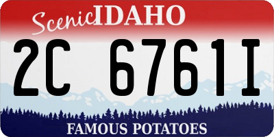 ID license plate 2C6761I
