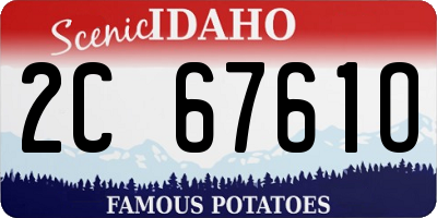 ID license plate 2C6761O