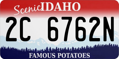 ID license plate 2C6762N