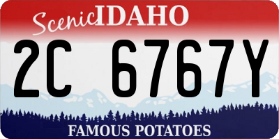 ID license plate 2C6767Y