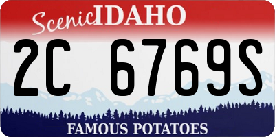 ID license plate 2C6769S