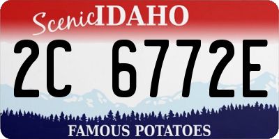 ID license plate 2C6772E
