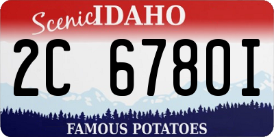 ID license plate 2C6780I
