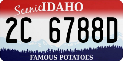 ID license plate 2C6788D