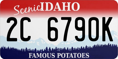 ID license plate 2C6790K