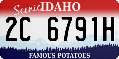 ID license plate 2C6791H