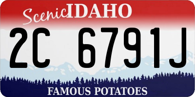ID license plate 2C6791J