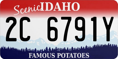 ID license plate 2C6791Y