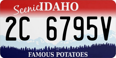 ID license plate 2C6795V