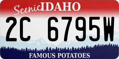 ID license plate 2C6795W