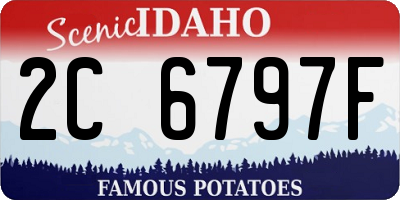 ID license plate 2C6797F