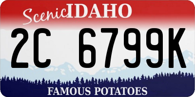 ID license plate 2C6799K
