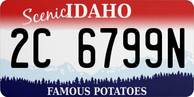 ID license plate 2C6799N