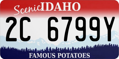 ID license plate 2C6799Y