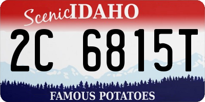 ID license plate 2C6815T