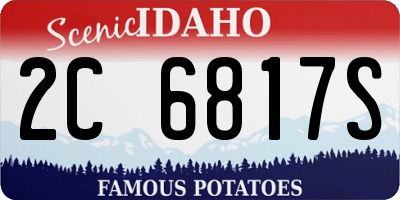 ID license plate 2C6817S