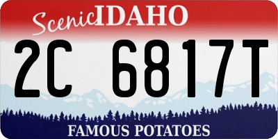 ID license plate 2C6817T