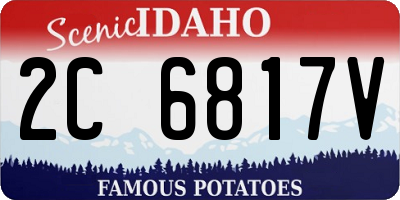 ID license plate 2C6817V
