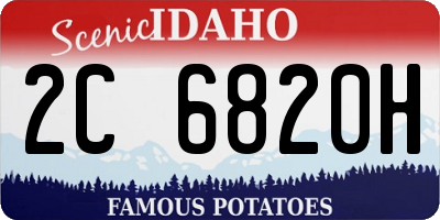 ID license plate 2C6820H