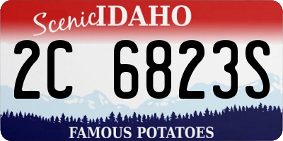 ID license plate 2C6823S