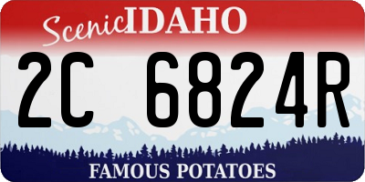 ID license plate 2C6824R