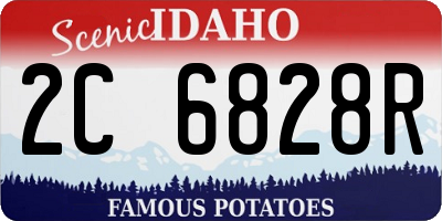 ID license plate 2C6828R