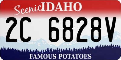 ID license plate 2C6828V