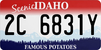 ID license plate 2C6831Y