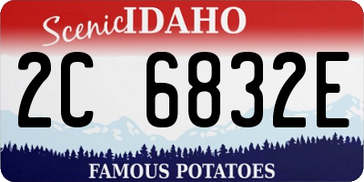 ID license plate 2C6832E