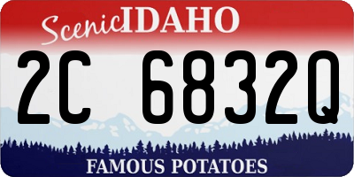 ID license plate 2C6832Q