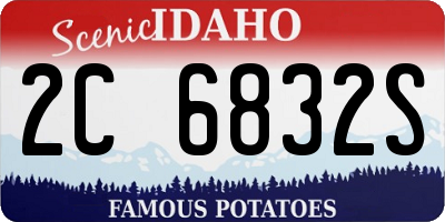 ID license plate 2C6832S