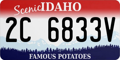 ID license plate 2C6833V