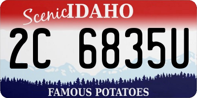 ID license plate 2C6835U