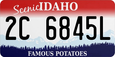 ID license plate 2C6845L