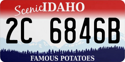 ID license plate 2C6846B