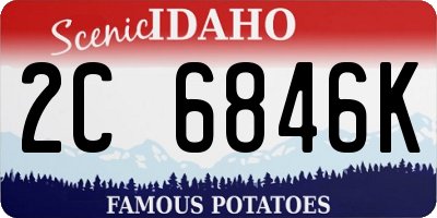 ID license plate 2C6846K