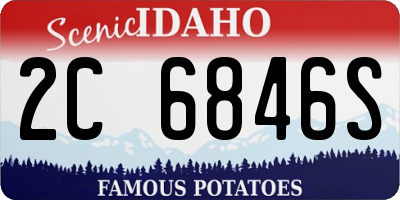 ID license plate 2C6846S