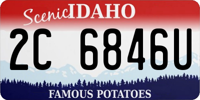 ID license plate 2C6846U