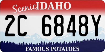 ID license plate 2C6848Y