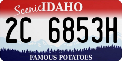 ID license plate 2C6853H