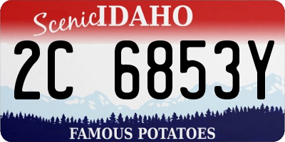 ID license plate 2C6853Y