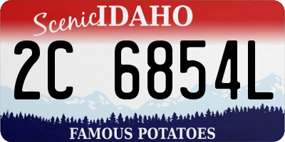 ID license plate 2C6854L