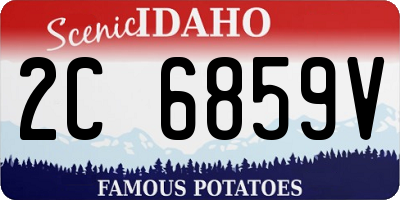 ID license plate 2C6859V