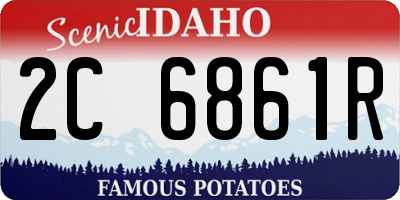 ID license plate 2C6861R