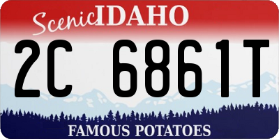ID license plate 2C6861T