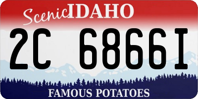 ID license plate 2C6866I