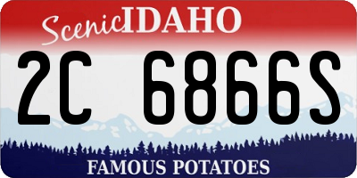 ID license plate 2C6866S