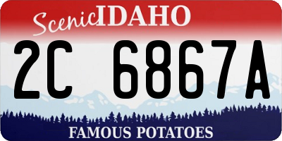 ID license plate 2C6867A