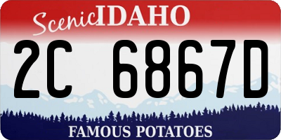 ID license plate 2C6867D
